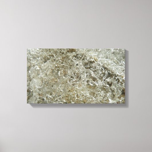 氷氷抽象芸術自然テクスチャ キャンバスプリント (正面)