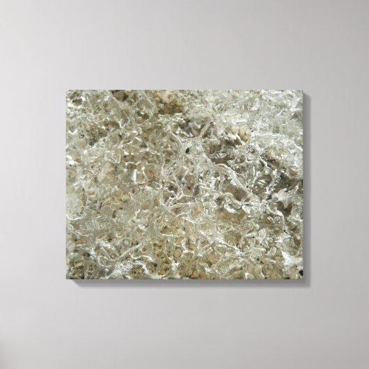 氷氷抽象芸術自然テクスチャ キャンバスプリント (正面)