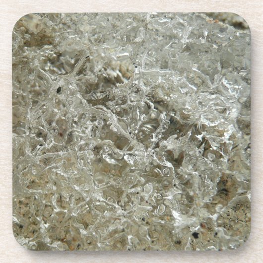 氷氷抽象芸術自然テクスチャ コースター (正面)