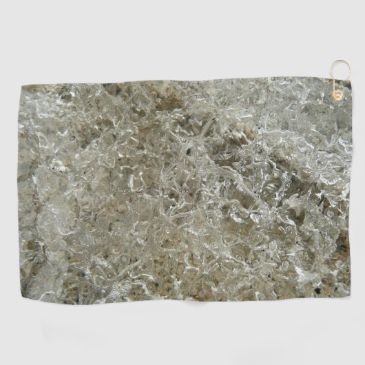 氷氷抽象芸術自然テクスチャ ゴルフタオル (横)