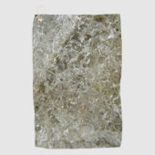 氷氷抽象芸術自然テクスチャ ゴルフタオル (正面)