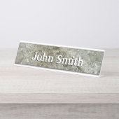 氷氷抽象芸術自然テクスチャ デスクネームプレート (正面)