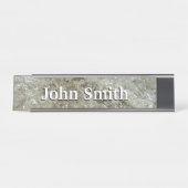 氷氷抽象芸術自然テクスチャ デスクネームプレート (正面)