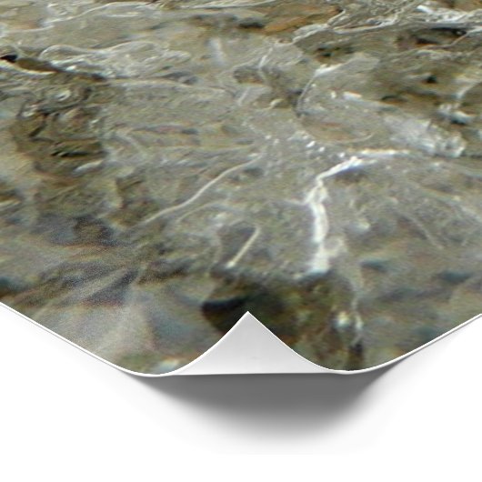 氷氷抽象芸術自然テクスチャ ポスター (コーナー)