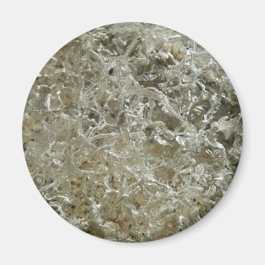 氷氷抽象芸術自然テクスチャ マグネット (正面)