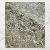 氷氷抽象芸術自然テクスチャ ワインラベル (シングルラベル)