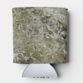 氷氷抽象芸術自然テクスチャ 缶クーラー (裏面)