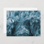 氷河のアブストラクトパターン | アイスランド ポストカード (正面/裏面)