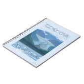 氷河のシーン – アラスカ，コルドバ ノートブック (左側)