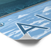 氷河のシーン – アラスカ,ジュノー ポスター (角)