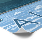 氷河のシーン – アラスカ，バルデス ポスター (角)