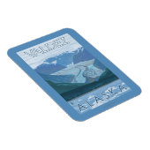 氷河のシーン – アラスカ,バルデス マグネット (右側)