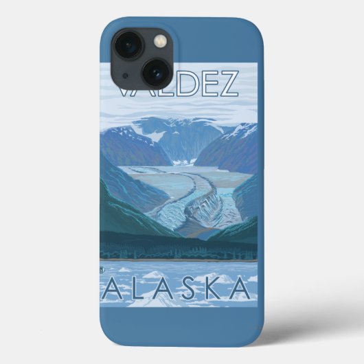 氷河のシーン – アラスカ,バルデス Case-Mate iPhoneケース (裏面)