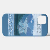 氷河のシーン – アラスカ,バルデス Case-Mate iPhoneケース (裏面 (横))