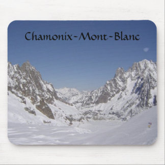 氷河のスキー マウスパッド