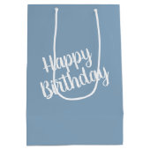 氷河の上で彼女の子とホッキョクグマ ミディアムペーパーバッグ (裏面)