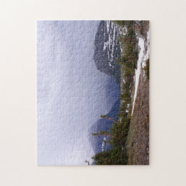 氷河の上の青い嵐の雲の国立公園の写真 ジグソーパズル