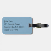 氷河の国立公園でスイフトカレント湖ビュー ラゲッジタグ (裏面横)