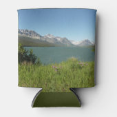 氷河の国立公園でスイフトカレント湖ビュー 缶クーラー (正面)