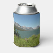 氷河の国立公園でスイフトカレント湖ビュー 缶クーラー (缶裏面)