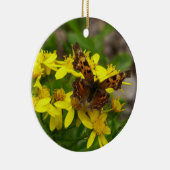 氷河の国立公園のコンマ蝶 セラミックオーナメント (右)