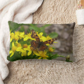 氷河の国立公園のコンマ蝶 ランバークッション (ブランケット)