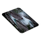 氷河の国立公園のストリーム写真 マグネット (右側)