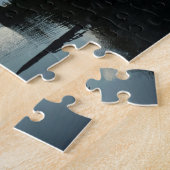 氷河の国立公園のマクドナルド湖で朝 ジグソーパズル (側面)