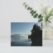 氷河の国立公園のマクドナルド湖で朝 ポストカード (スタンド正面)