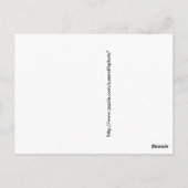 氷河の国立公園の入口看板 ポストカード (裏面)