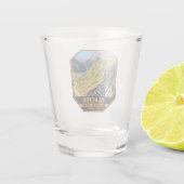 氷河の国立公園サンロードへ ショットグラス (裏面)