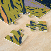 氷河の国立公園サンロードへ ジグソーパズル (側面)