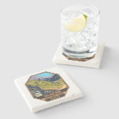 氷河の国立公園サンロードへ ストーンコースター (横)