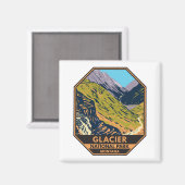 氷河の国立公園サンロードへ マグネット (正面/裏面)