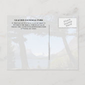 氷河の国立公園セント・メアリー湖 ポストカード (裏面)