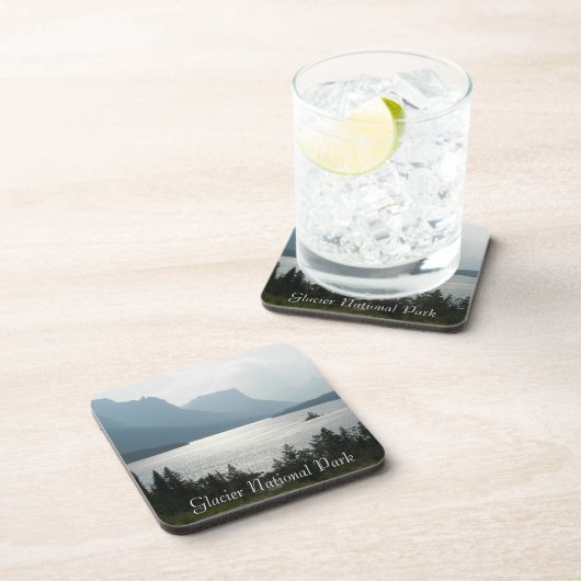 氷河の国立公園マウンテンランドスケープ写真 コースター (右側)