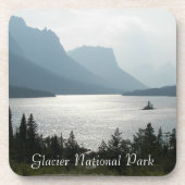 氷河の国立公園マウンテンランドスケープ写真 コースター (正面)