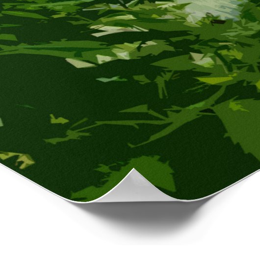 氷河の国立公園ヴィンテージのポスター ポスター (角)