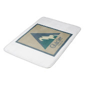 氷河の国立公園素朴 バスマット (アングル)