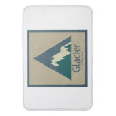 氷河の国立公園素朴 バスマット (正面縦)