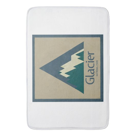 氷河の国立公園素朴 バスマット (正面縦)