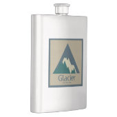 氷河の国立公園素朴 フラスク (右)