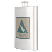 氷河の国立公園素朴 フラスク (左)