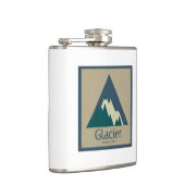 氷河の国立公園素朴 フラスク (右)