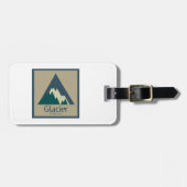 氷河の国立公園素朴 ラゲッジタグ (正面横)