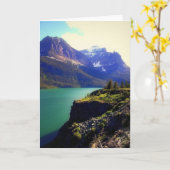 氷河の国立公園 カード (黄色い花)