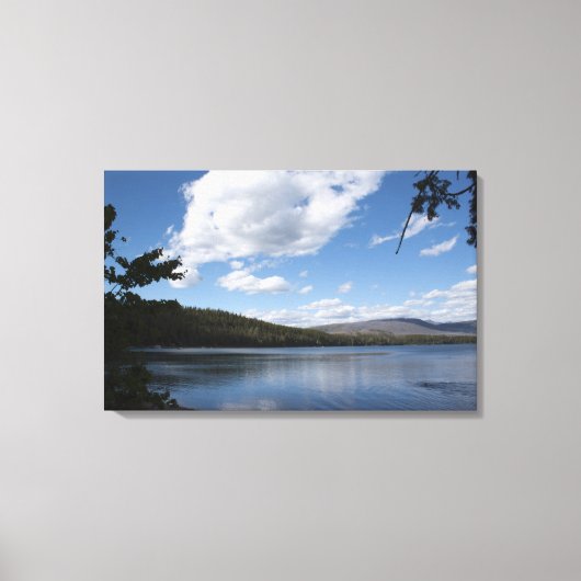 氷河の国立公園 キャンバスプリント (正面)