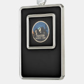 氷河の国立公園 シルバープレートフレームオーナメント (左)