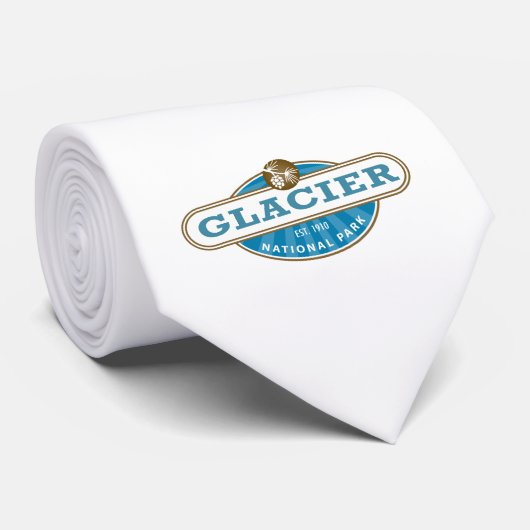 氷河の国立公園 ネクタイ (ロール)
