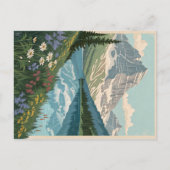 氷河の国立公園 ポストカード (正面)